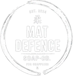 Logo Mat Defence Soap Co., jabón artesanal para deportistas